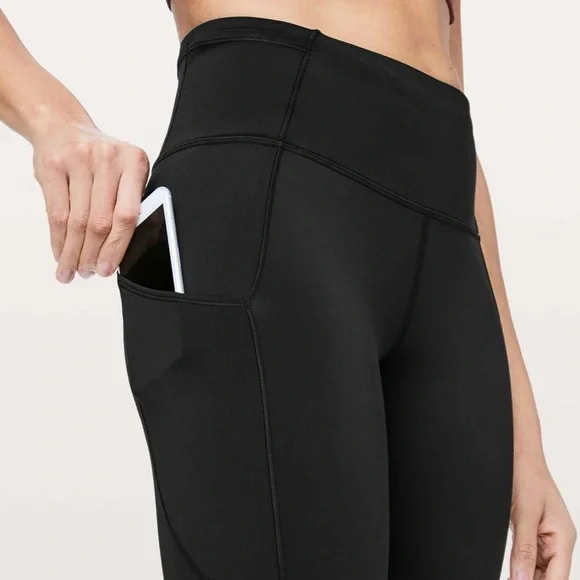 Lululemon Fast & Free Tights Leggings 4 Black - Picture 9 of 15